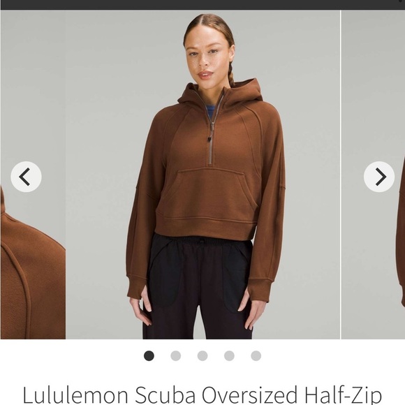 LULULEMON SCUBA OVERSIZED HALF ZIP HOODIE SIZE M/L - Picture 5 of 5